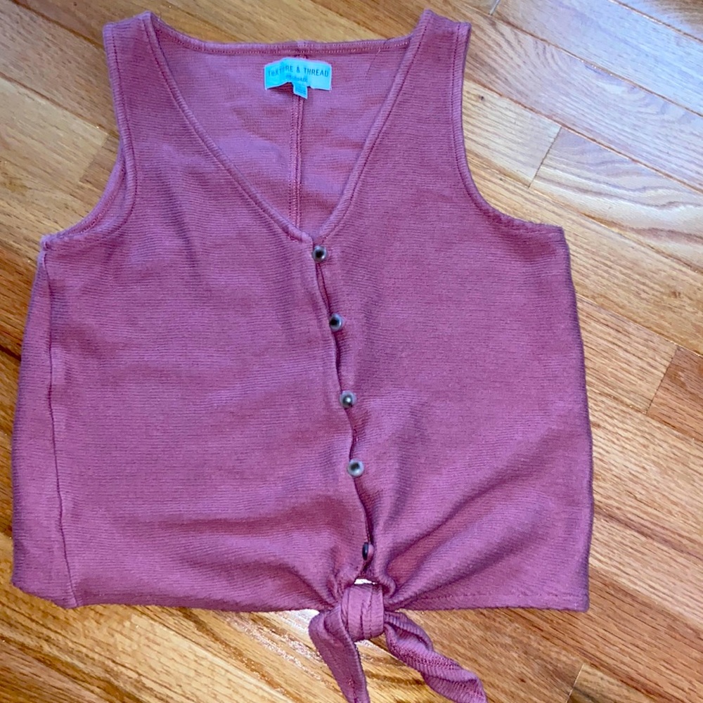 Madewell Magenta button down top!